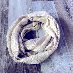 Renee’s NYC metallic knit detail infinity scarf